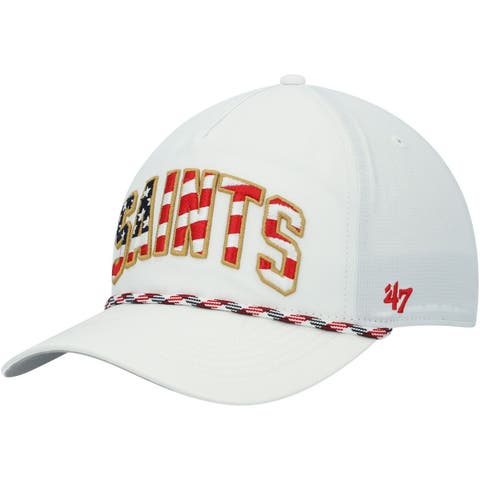 Lids San Francisco 49ers New Era Devoted Trucker 9TWENTY Snapback Hat -  Scarlet/Natural