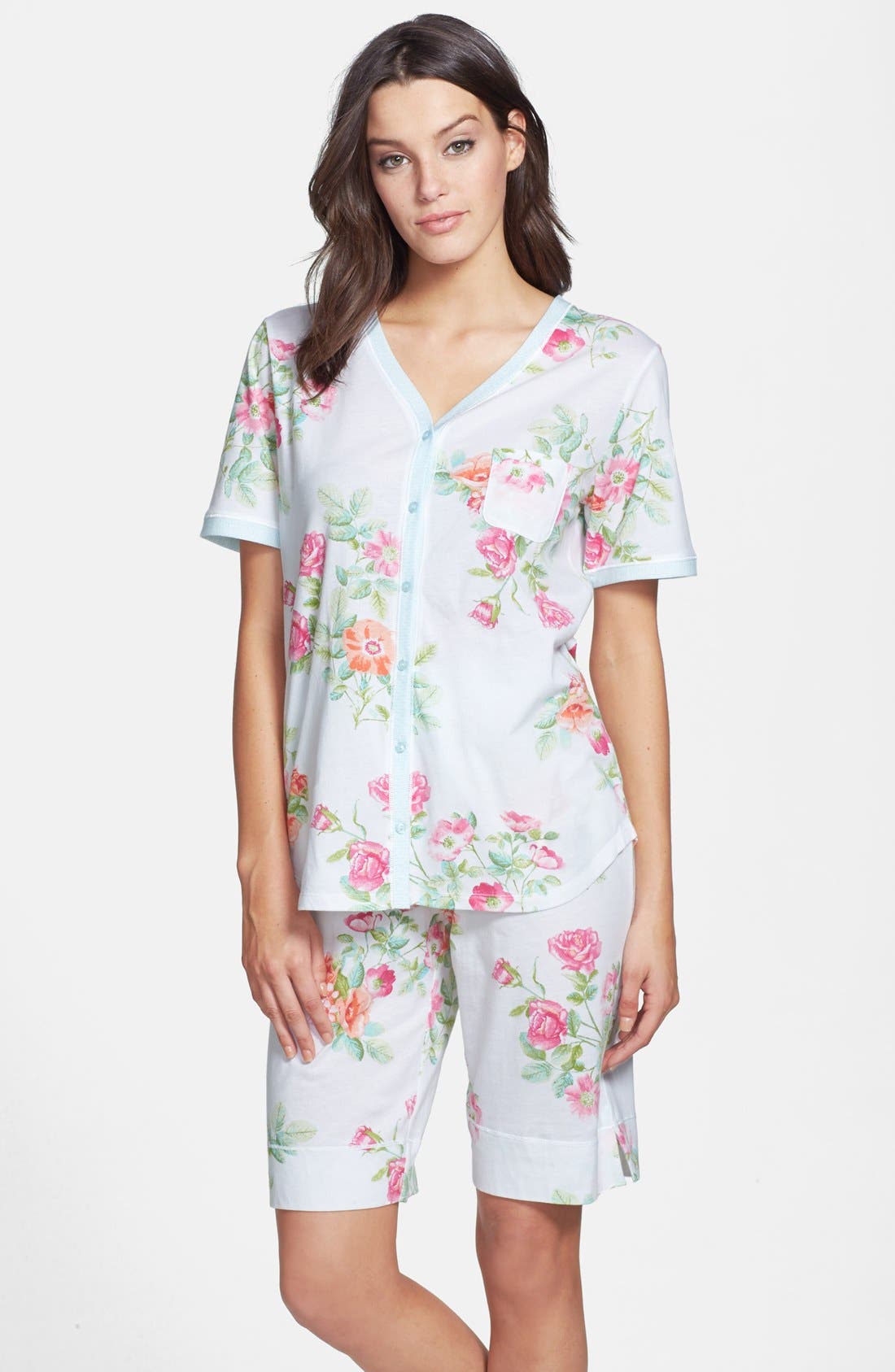 Carole Hochman Designs 'Vintage Tropical' Jersey Bermuda Short Pajamas