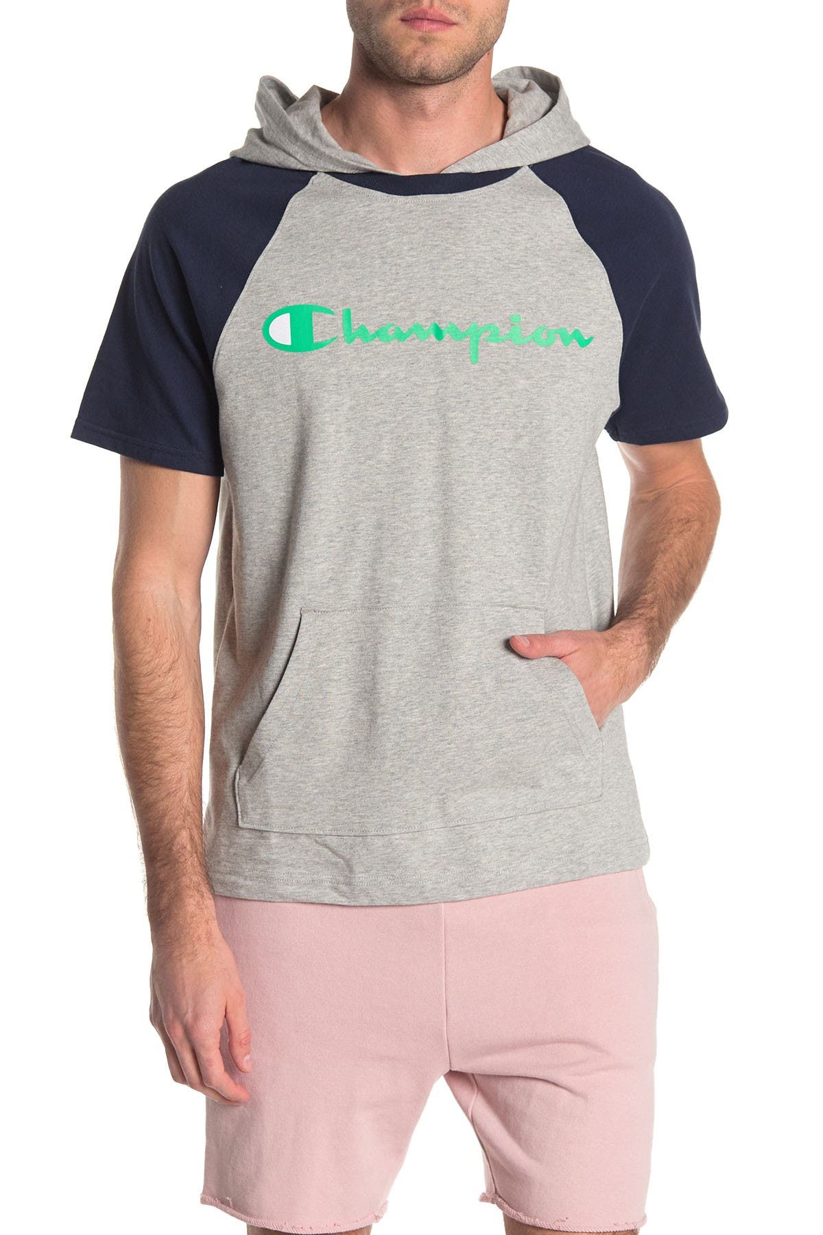 champion hooded t shirt