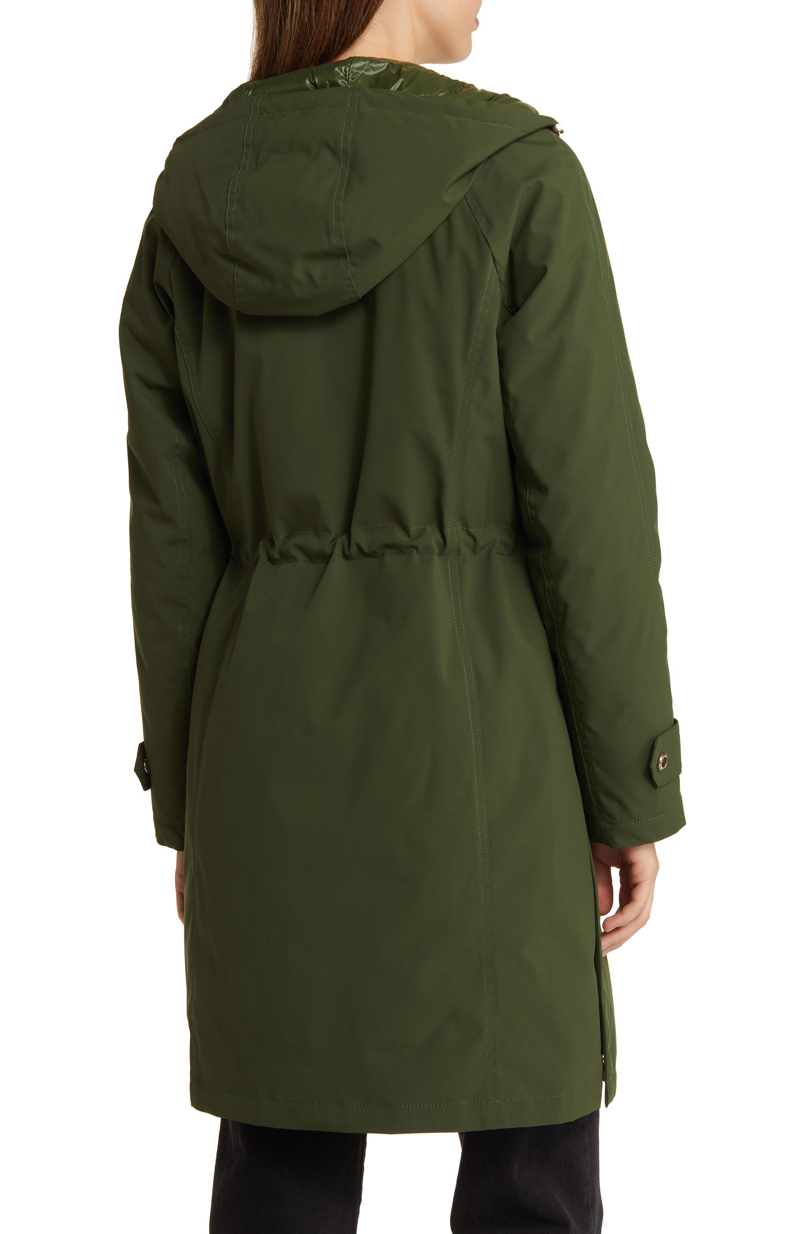 MICHAEL Michael Kors Water Resistant Quilted Coat in Jade Smart Closet