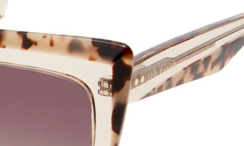 Ted Baker London 55mm Polarized Cat Eye Sunglasses In Champagne