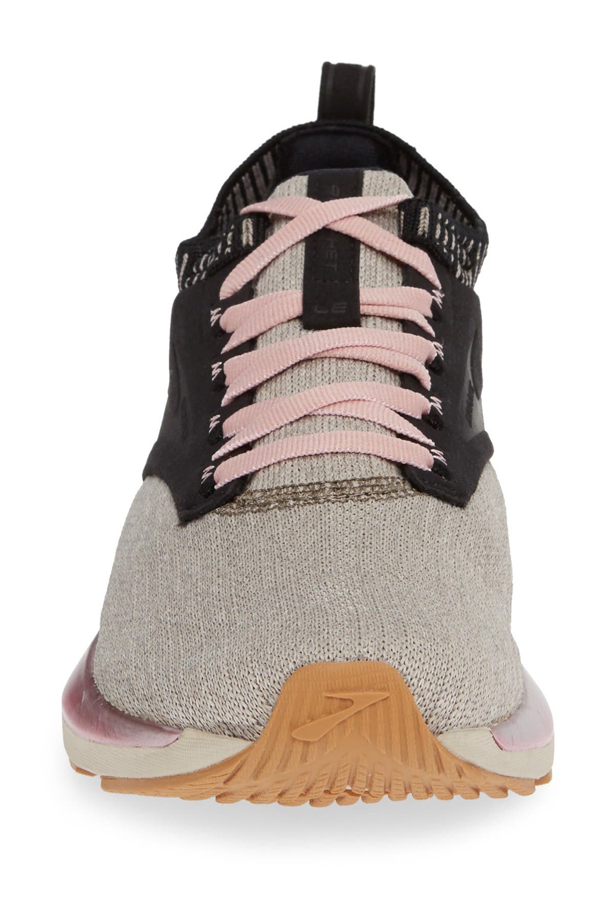 brooks ricochet black tan pink