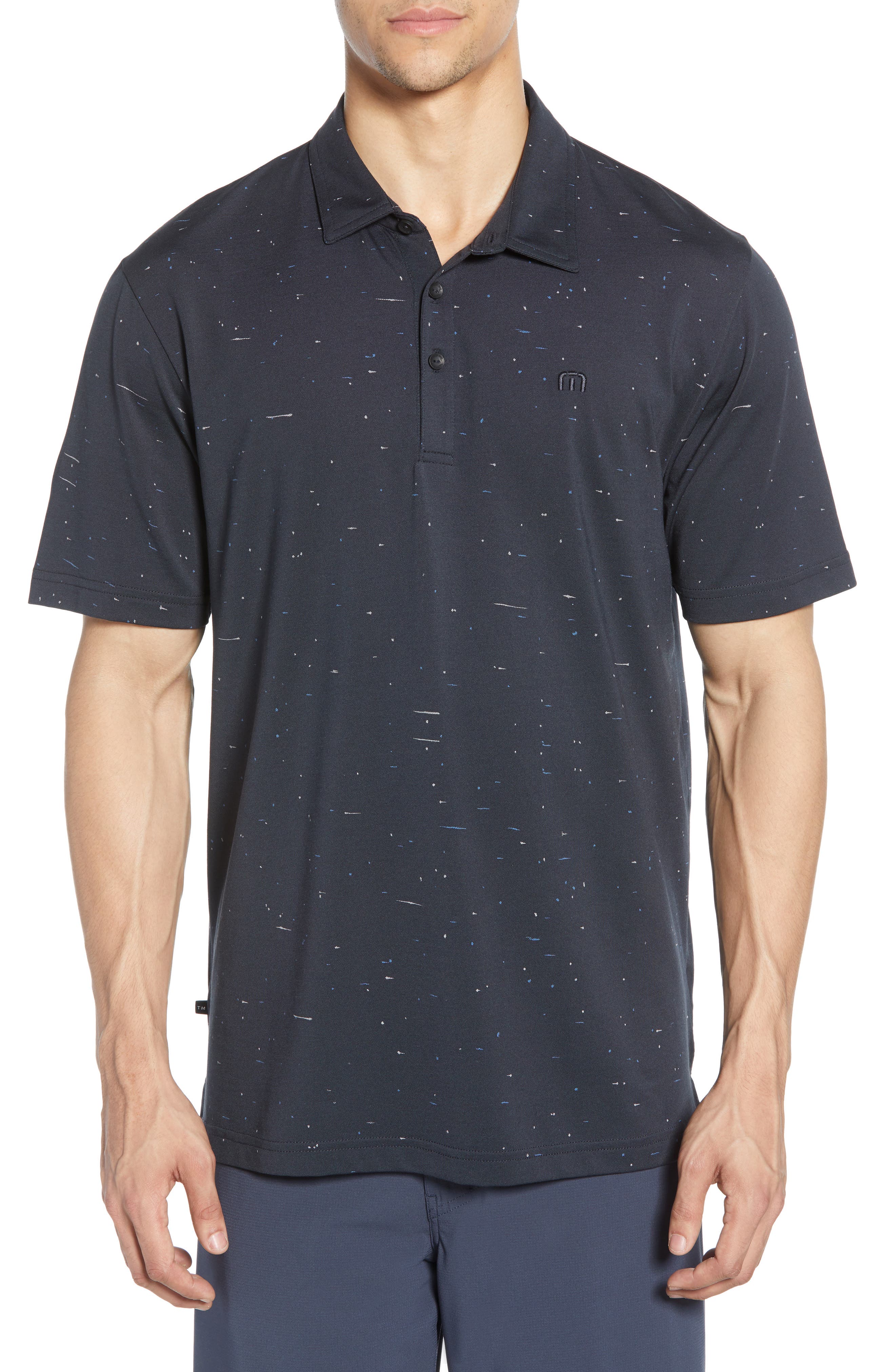 TravisMathew Mirror in the Bathroom Regular Fit Piqué Performance Polo
