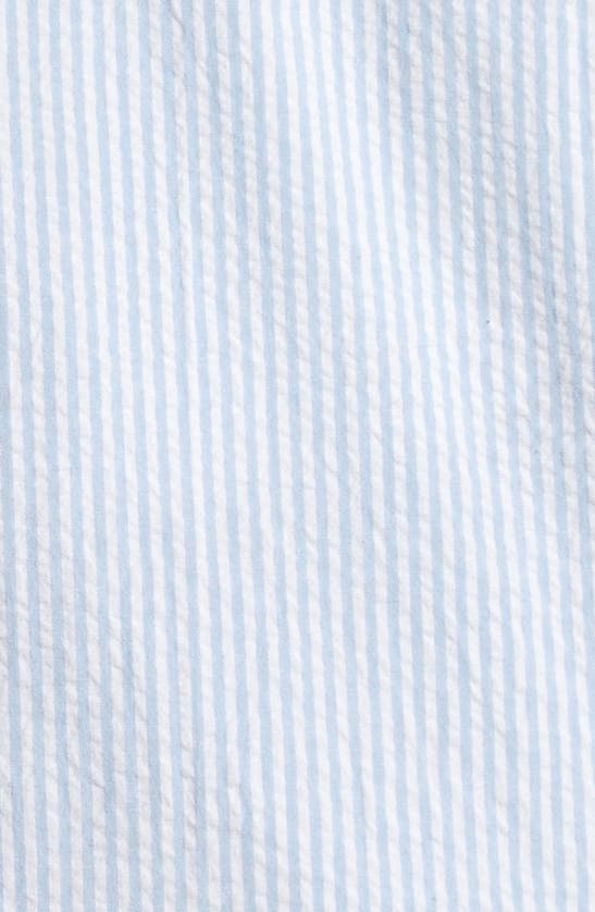 Shop Nordstrom Kids' Stripe Seersucker Cotton Shorts In Blue Frozen Pin Stripe