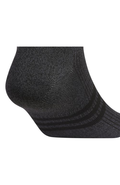 Adidas Originals Adidas 6-pack Superlite Super No-show Performance Socks In Onix Grey/black