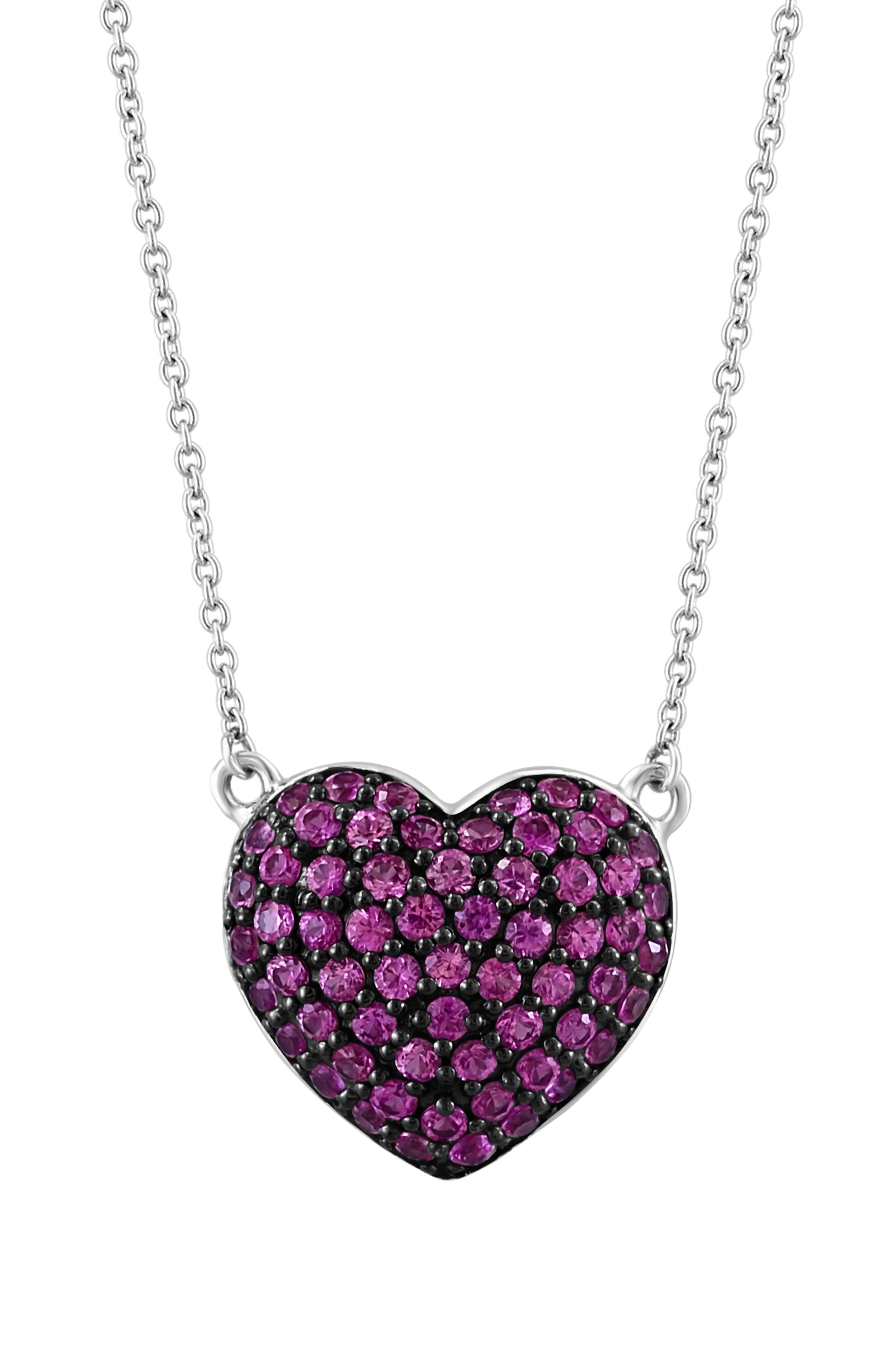 effy pink sapphire necklace