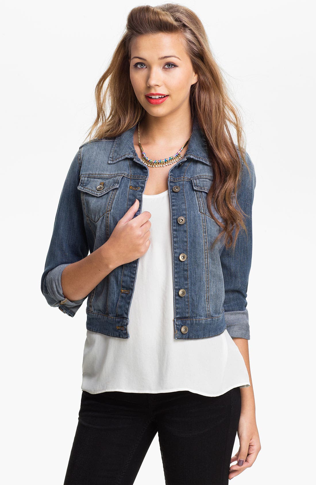 BP. Basic Denim Jacket (Juniors) | Nordstrom