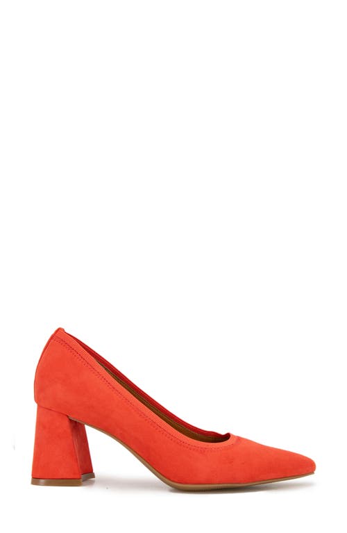 Gentle Souls By Kenneth Cole Dionne Pointed Toe Pump In Bright Coral Suede