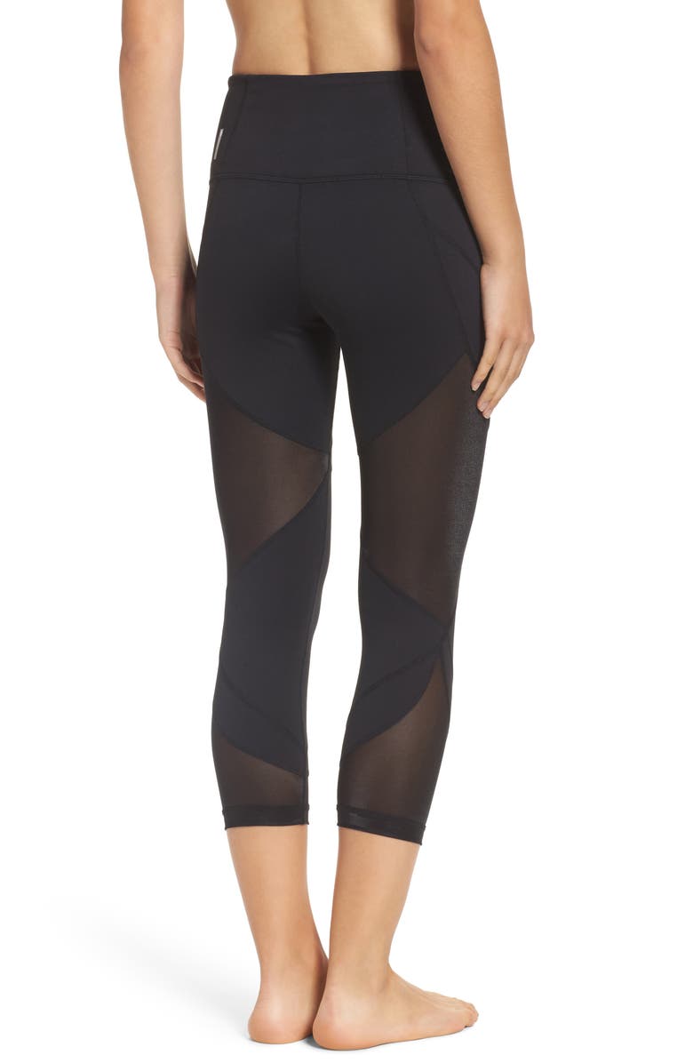 Zella Glam High Waist Crop Leggings, Alternate, color,