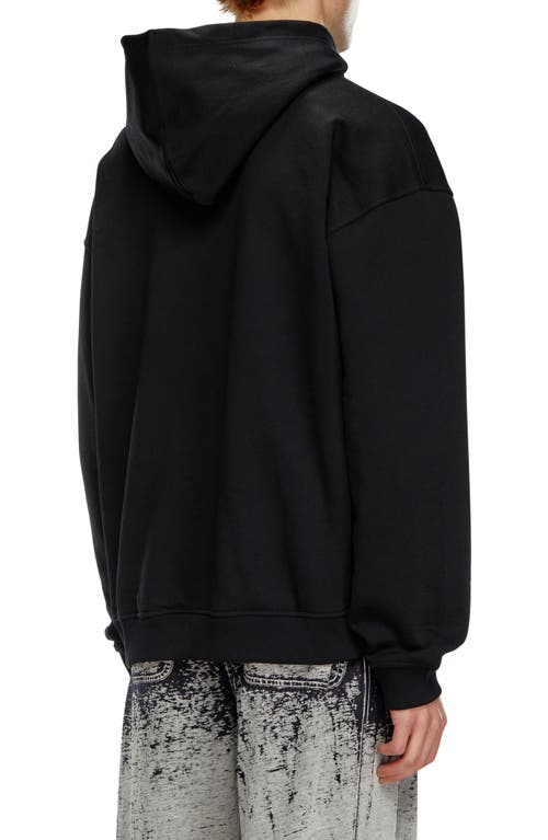 Diesel Hoodie En Coton In Black