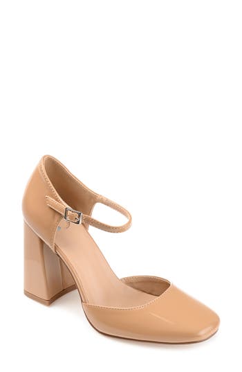 Shop Journee Collection Hesster Mary Jane Pump In Tan