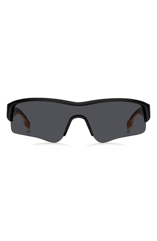 BOSS Shield Sunglasses in Black at Nordstrom