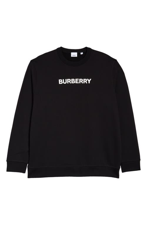 burberry Men's Burlow Logo Crewneck Sweatshirt Black at Nordstrom,