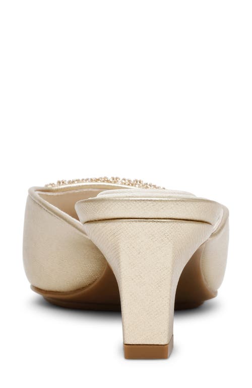 Anne Klein Star Mule In Platinum