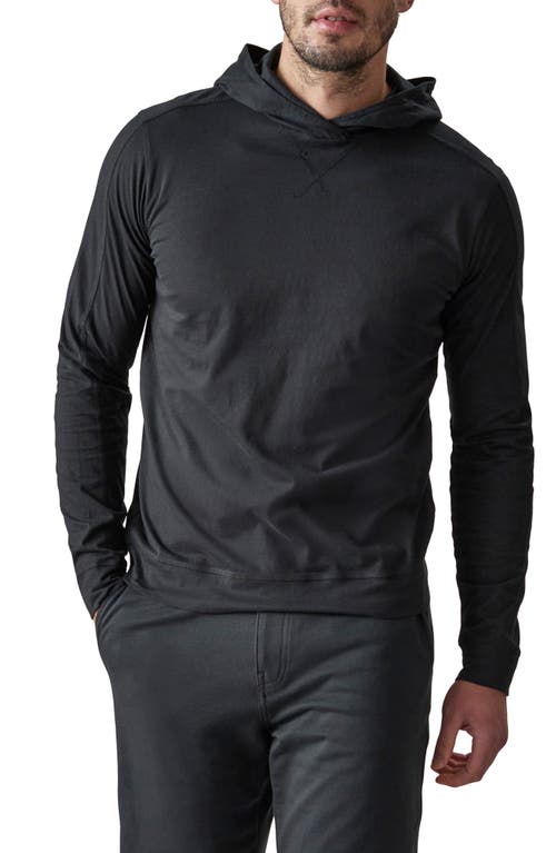 Good Man Brand Legend Premium Cotton Jersey Hoodie in Black
