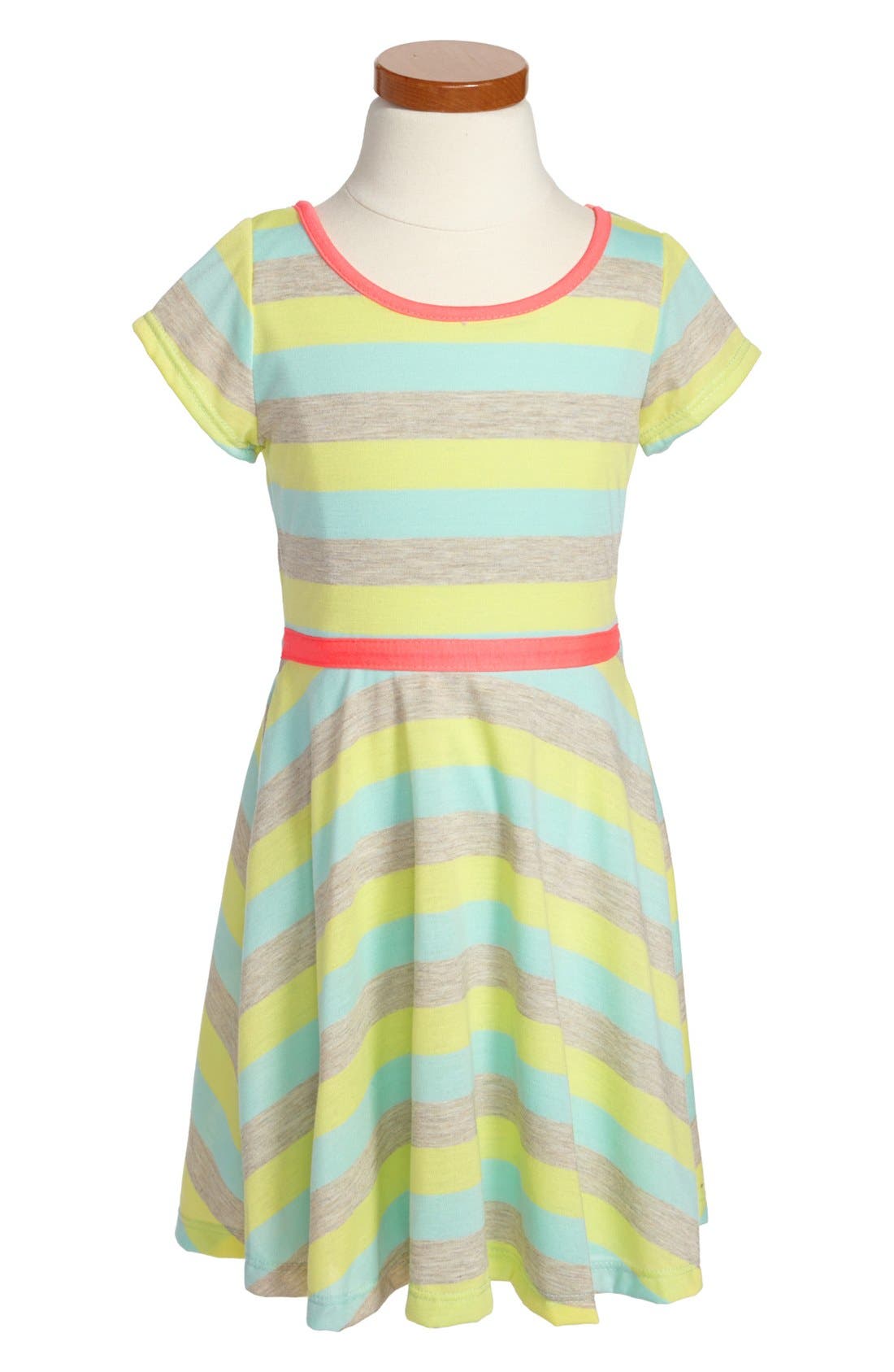 Zunie Stripe Skater Dress (Little Girls & Big Girls) Nordstrom
