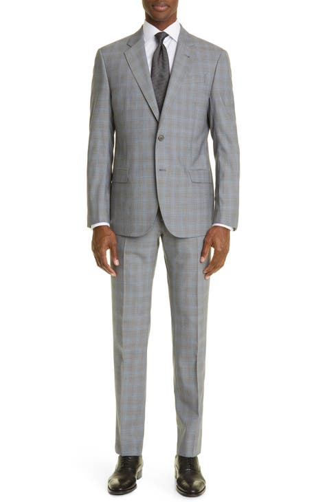 Armani Textured Plaid Wool Suit |