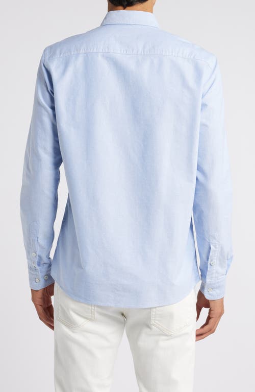 Shop Hugo Boss Boss Roan Solid Button-down Shirt In Light Blue