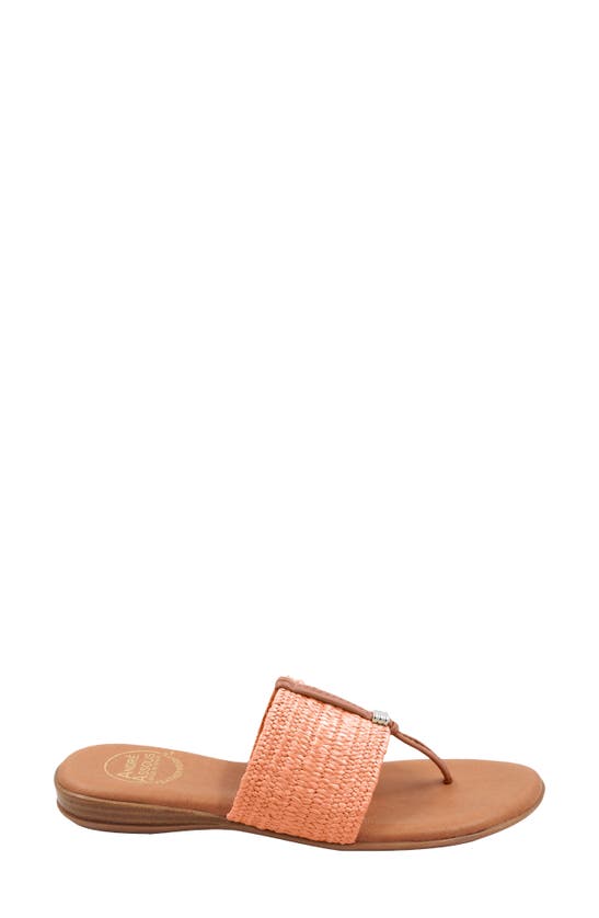 Shop Andre Assous Nice Featherweight Woven Flip Flop In Orange