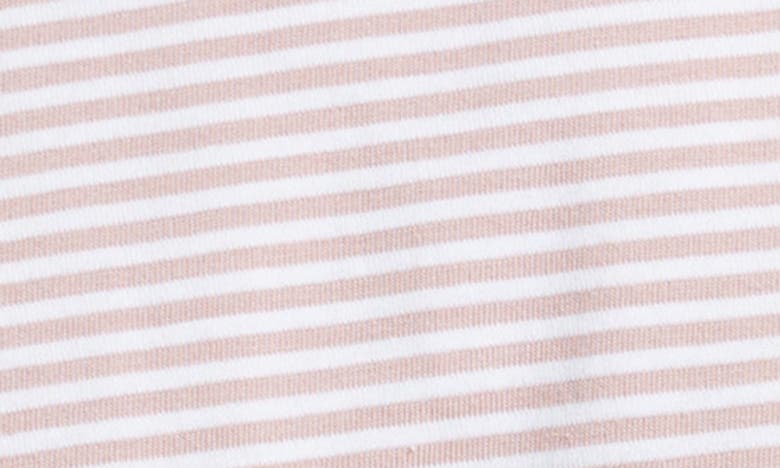 Shop Armor-lux Heritage Stripe T-shirt In Antic Pink/ Blanc