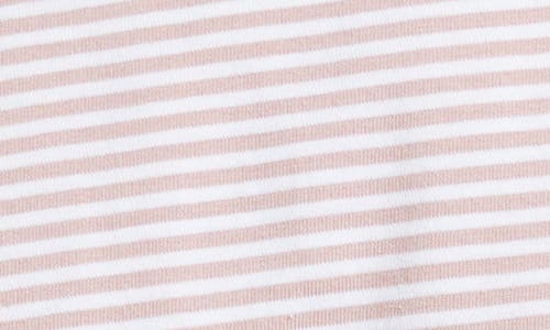 Shop Armor-lux Armor Lux Heritage Stripe T-shirt In Antic Pink/blanc