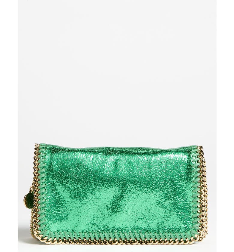 STELLA MCCARTNEY 'Falabella - Cracle' Crossbody Bag, Main, color, SPEARMINT