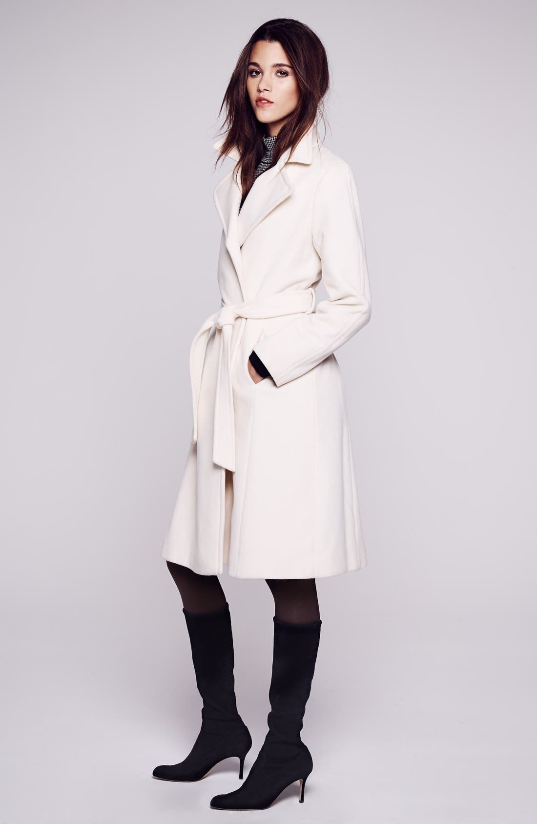 wool blend wrap coat ralph lauren