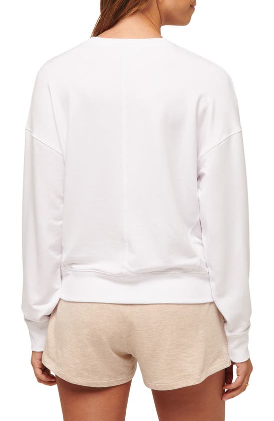 Travis Mathew Cloud Sweatshirt In White