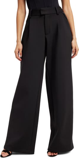 Good American Scuba Pleated Trousers