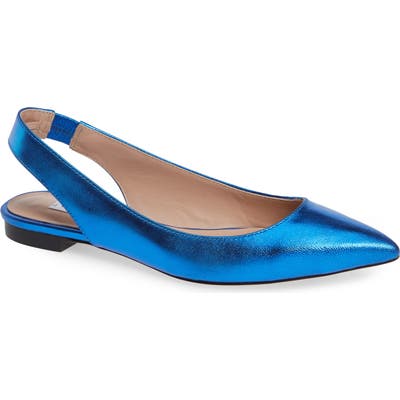 James Chan Nakasey Slingback Sandal, Blue