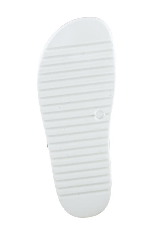 Flexus By Spring Step Bayside Wedge Slide Sandal In Tan