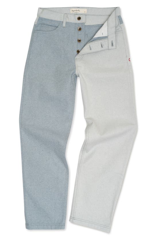 Shop Imperfects 329a Jeans In Mismatched Post Consumer Denim