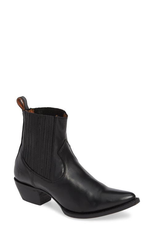 Frye Sacha Western Chelsea Boot Black Leather at Nordstrom,