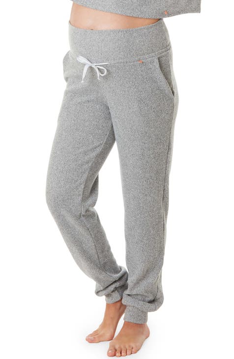  Womens Maternity Pants High Waisted Leggings Pregnancy  Sports Yoga Tight Pants Morandi Grey XL