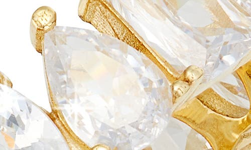 Shymi Fancy Cubic Zirconia Eternity Band Ring In Gold/white