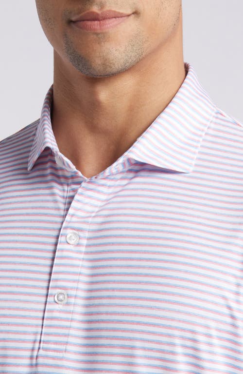 Shop Johnnie-o Warwick Stripe Prep-formance Polo In Maliblu