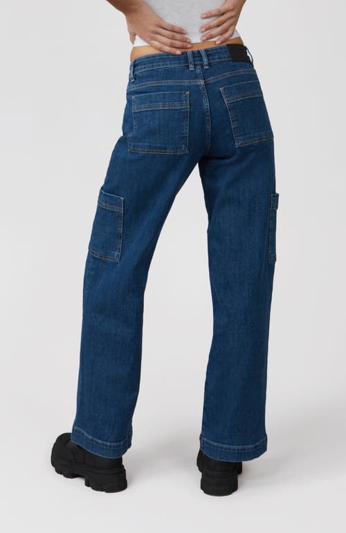 Shop Lola Jeans Pheonix Mid Rise Cargo Jeans In Sapphire
