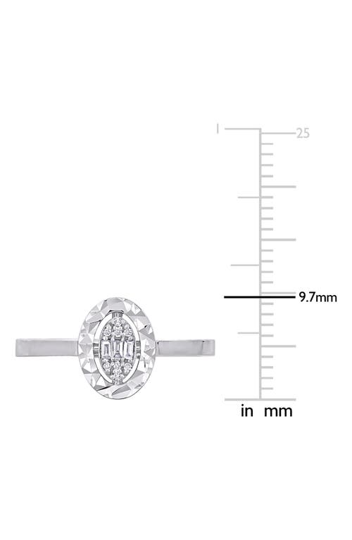 Delmar Diamond Accent Ring In Silver/clear