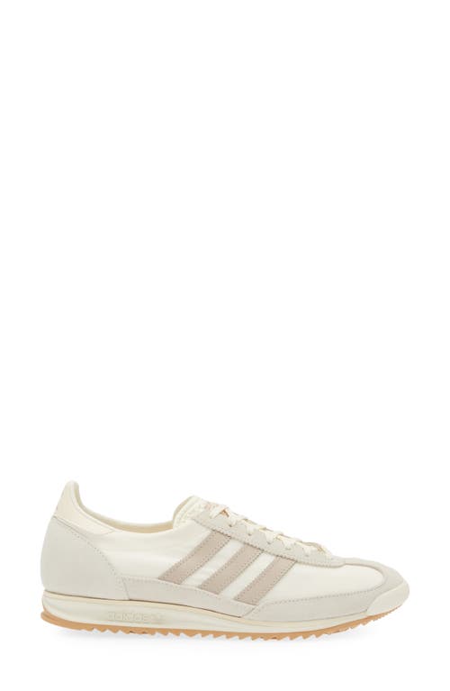 Shop Adidas Originals Adidas Sl 72 Sneaker In Off White/taupe/white