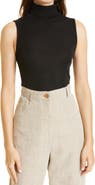 Vince Sleeveless Turtleneck Wool Top
