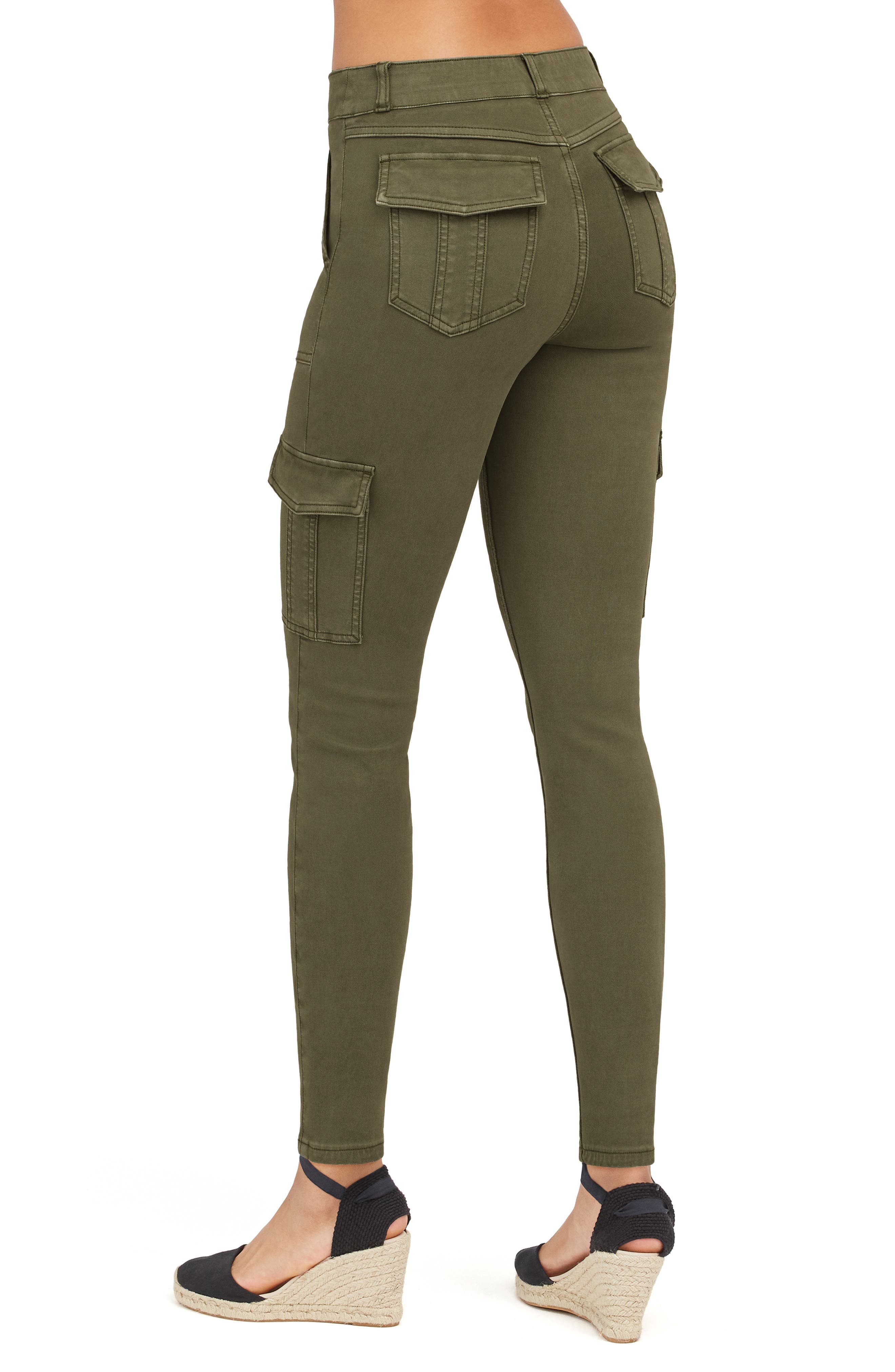 spanx stretch twill cargo pants