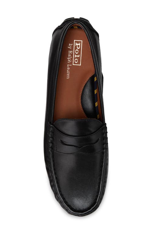 Shop Polo Ralph Lauren Anders Penny Driver Loafer In Black