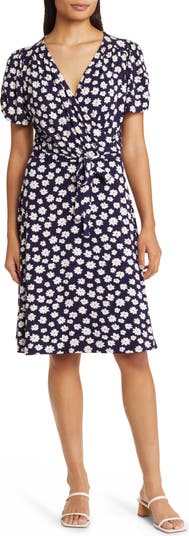 Loveappella Floral Faux Wrap Dress | Nordstrom