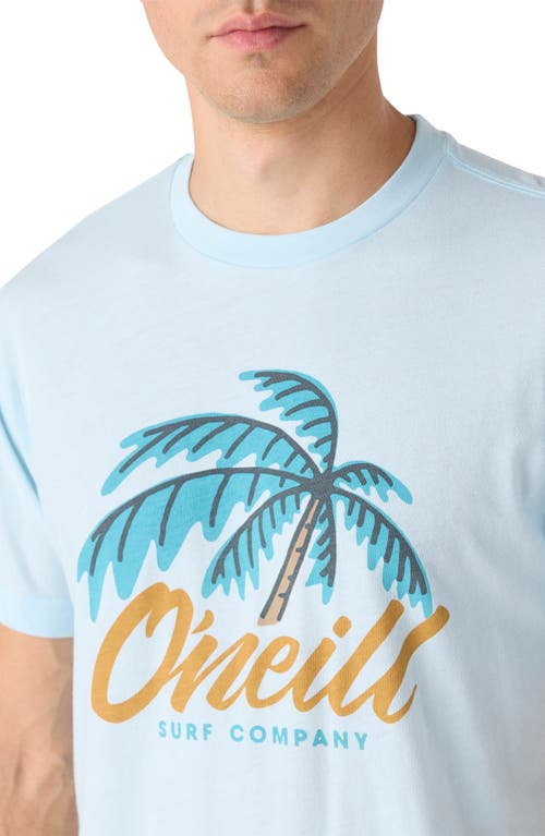 Shop O'neill Tilt Surf Cotton Graphic T-shirt In Sky Blue Heather