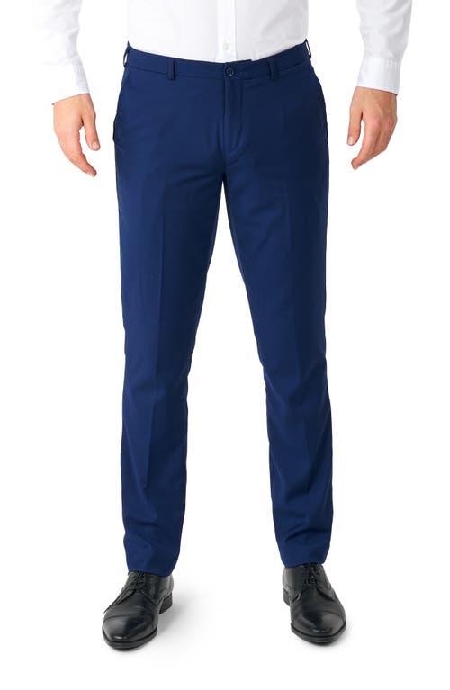 Opposuits Daily Tailored Fit Dark Blue Stretch Suit In Blue