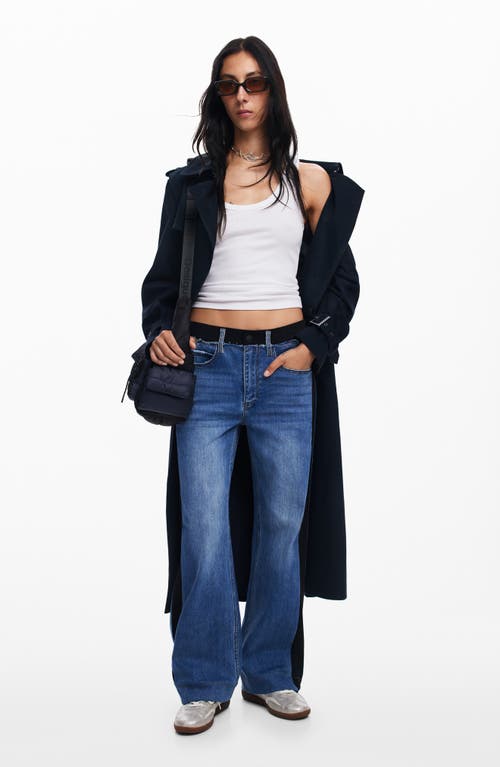 Desigual Ayana Straight Leg Jeans In Blue