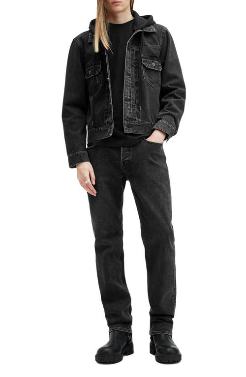 Allsaints Organic Cotton Brace T-shirt In Jet Black