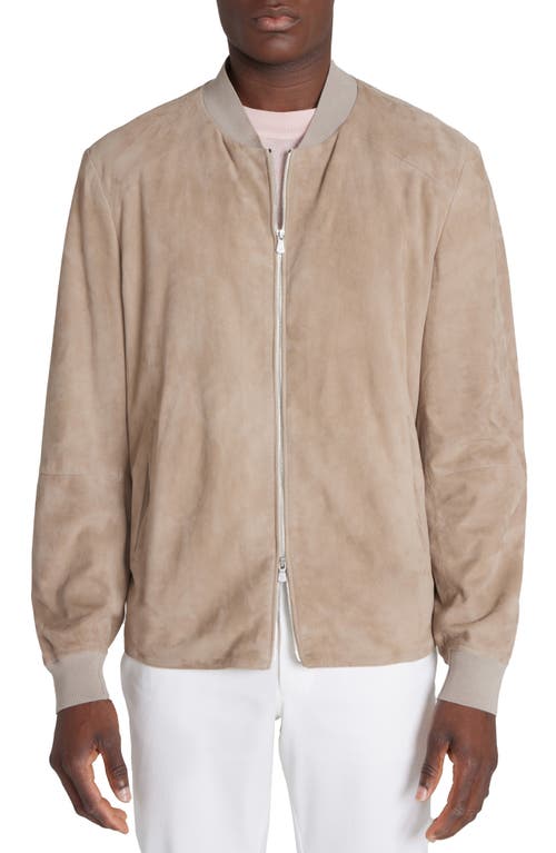 Barclay Packable Bomber Jacket in Tan