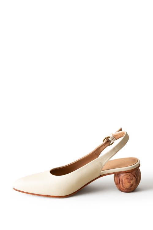 Huma Blanco Canela Slingback Pump In Bone