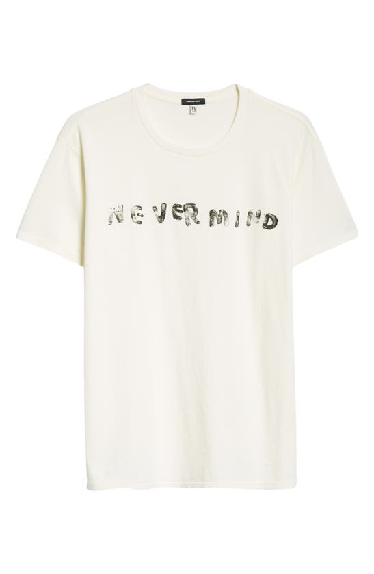 Shop R13 Never Mind Oversize Graphic T-shirt In Ecru